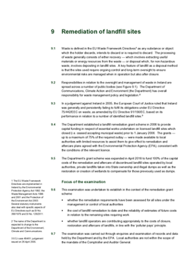 2019 Annual Report Chapter 9, Remediation of landfill sites thumbnail
