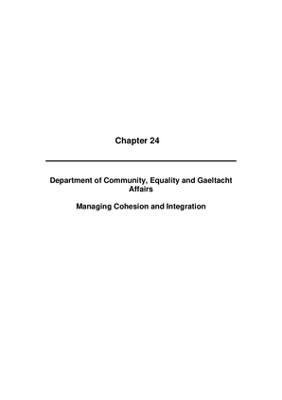 2009 Annual Report, Chapter 24 Department of Community, Equality and Gaeltacht Affairs MC and I thumbnail