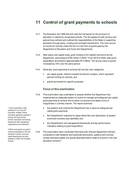 11. Control of grant payments to schools thumbnail