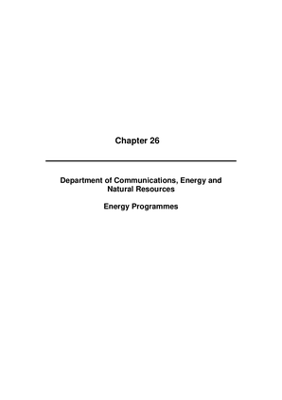 2009 Annual Report, Chapter 26 Department of Communications, Energy and Natural Resources EP thumbnail