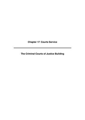 2008 Annual Report, Chapter 17 Courts Service The Criminal Courts of Justice Building thumbnail