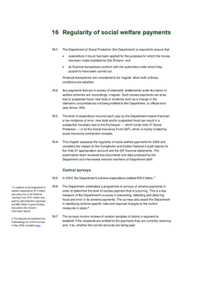 16. Regularity of social welfare payments thumbnail