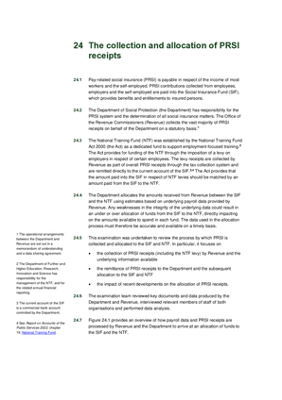 24. The collection and allocation of PRSI receipts thumbnail