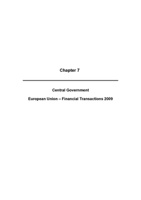 2009 Annual Report, Chapter 07 Central Government European Union FT 2009 thumbnail