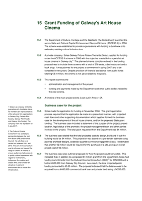 2016 Annual Report, Chapter 15: Grant Funding of Galway's Art House Cinema thumbnail