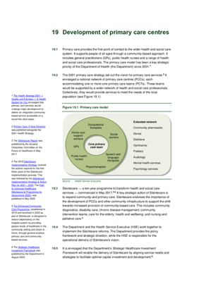 19. Development of primary care centres thumbnail