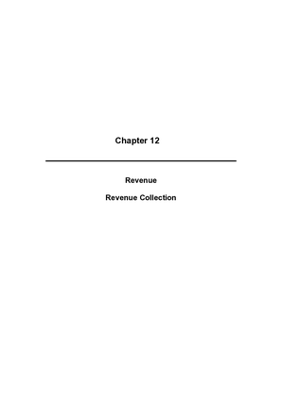 2009 Annual Report, Chapter 12 Revenue Revenue Collection thumbnail