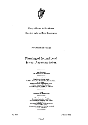 Special Report 10 Planning of Second Level School Accommodation thumbnail