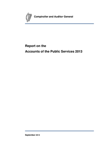 Report on the Accounts of the Public Services 2013 thumbnail