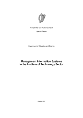 Special Report 59 Management Information Systems in the Institute of Technology Sector thumbnail