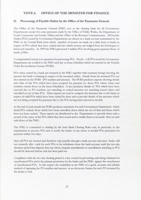 1999 Annual Report, Chapter 08 Office of the Minister for Finance thumbnail