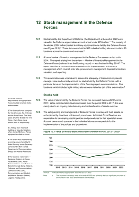 12. Stock management in the Defence Forces thumbnail