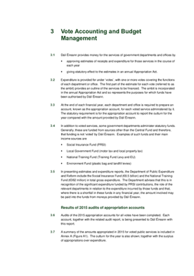 2015 Annual Report, Chapter 3: Vote Accounting and Budget Management thumbnail