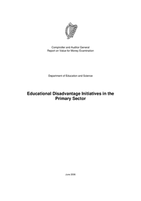 Special Report 54 Educational Disadvantage Initiatives in the Primary Sector thumbnail