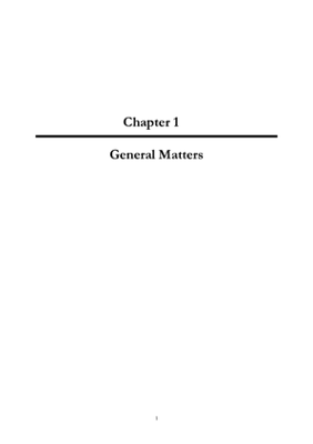 2005 Annual Report, Chapter 01 General Matters thumbnail