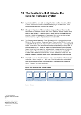 2014 Annual Report, Chapter 13: The Development of Eircode, the National Postcode System thumbnail