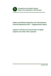 Report 106 Supplementary Report KWETB Financial Statements 2015 thumbnail