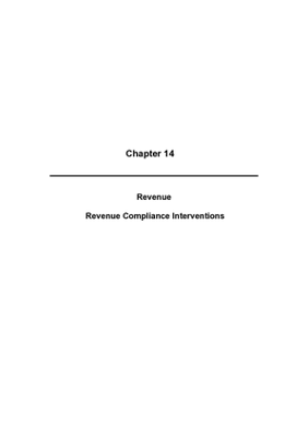 2009 Annual Report, Chapter 14 Revenue Revenue Compliance Interventions thumbnail