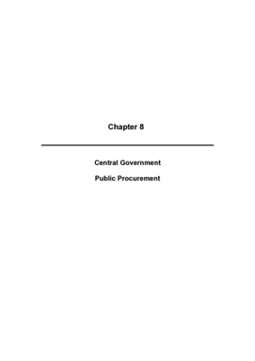 2009 Annual Report, Chapter 08 Central Government Public Procurement thumbnail