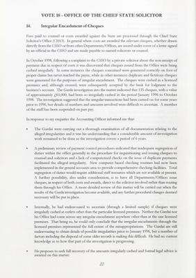 1998 Annual Report, Chapter 04 Office of the Chief State Solicitor thumbnail