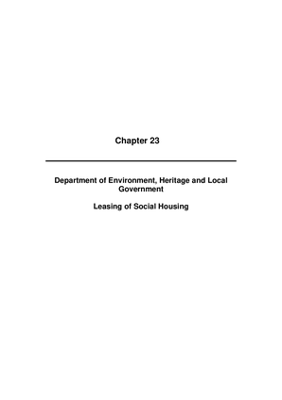 2009 Annual Report, Chapter 23 Department of Environment, Heritage and Local Leasing of SH thumbnail