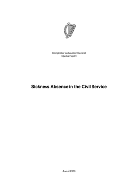 Special Report 69 Managing Sickness Absence in the Civil Service thumbnail