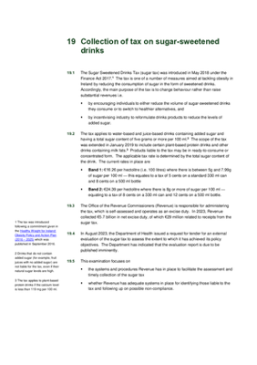 19. Collection of tax on sugar sweetened drinks thumbnail