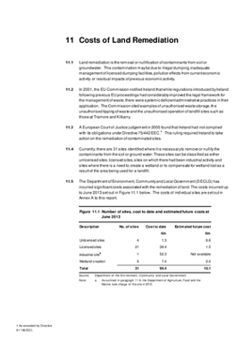 2012 Annual Report, Chapter 11: Costs of Land Remediation thumbnail