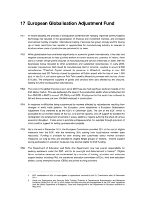 2011 Annual Report, Chapter 17: European Globalisation Adjustment Fund thumbnail