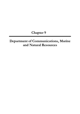 2005 Annual Report, Chapter 09 Department of Communications, Marine and Natural Resources thumbnail