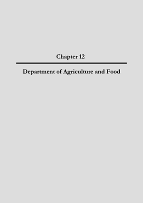 2004 Annual Report, Chapter 12 Department of Agriculture and Food thumbnail