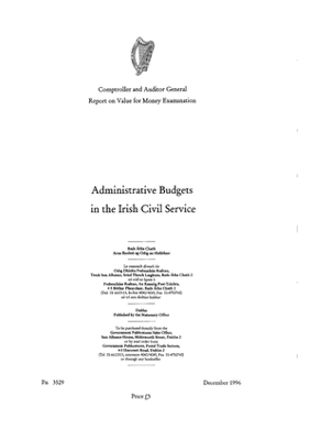 Special Report 15 Administrative Budgets in the Irish Civil Service thumbnail