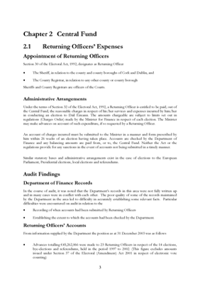 2003 Annual Report, Chapter 02 Central Fund thumbnail