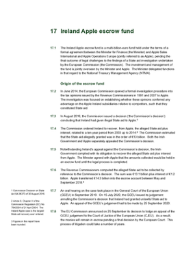 2019 Annual Report, Chapter 17, Ireland Apple escrow fund thumbnail