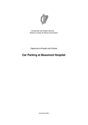 Special Report 42 Car Parking at Beaumount Hospital thumbnail