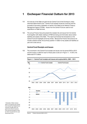 2013 Annual Report, Chapter 1: Exchequer Financial Outturn for 2013 thumbnail
