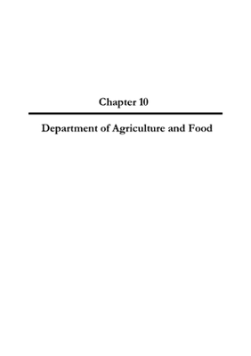 2005 Annual Report, Chapter 10 Department of Agriculture and Food thumbnail
