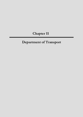 2005 Annual Report, Chapter 11 Department of Transport thumbnail